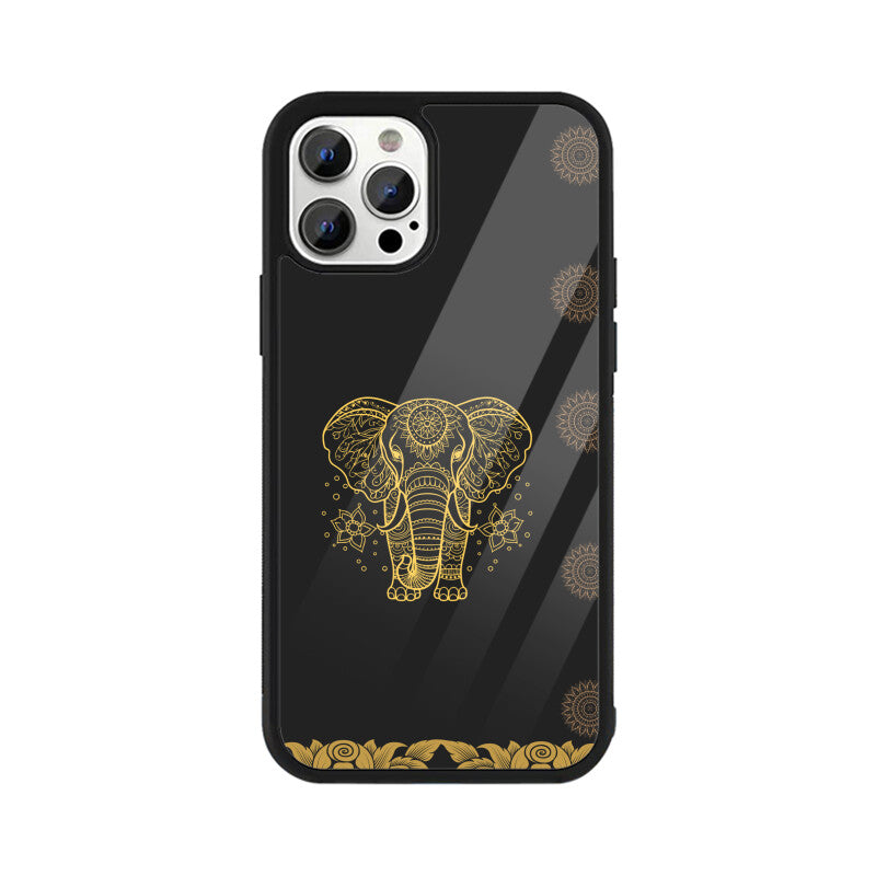 ROYAL INDIA ART Elephant in Black Phone Case