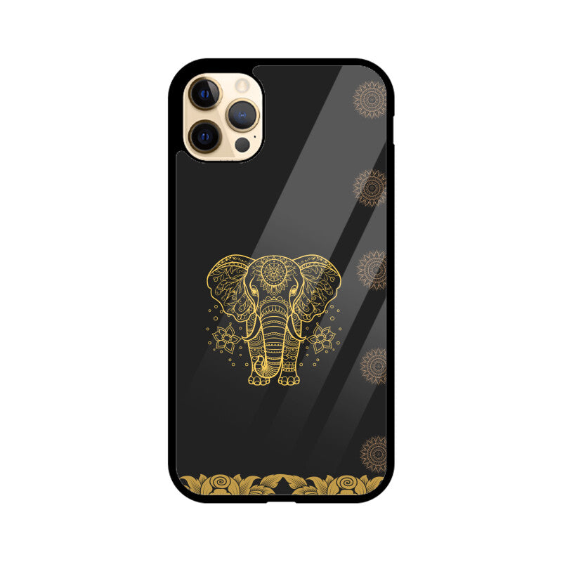 ROYAL INDIA ART Elephant in Black Phone Case