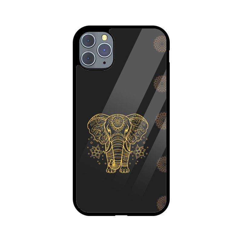 ROYAL INDIA ART Elephant in Black Phone Case