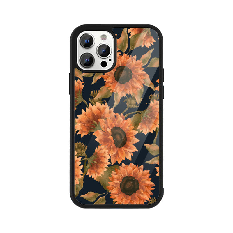 Orange Sunflowers Pattern Phone Case