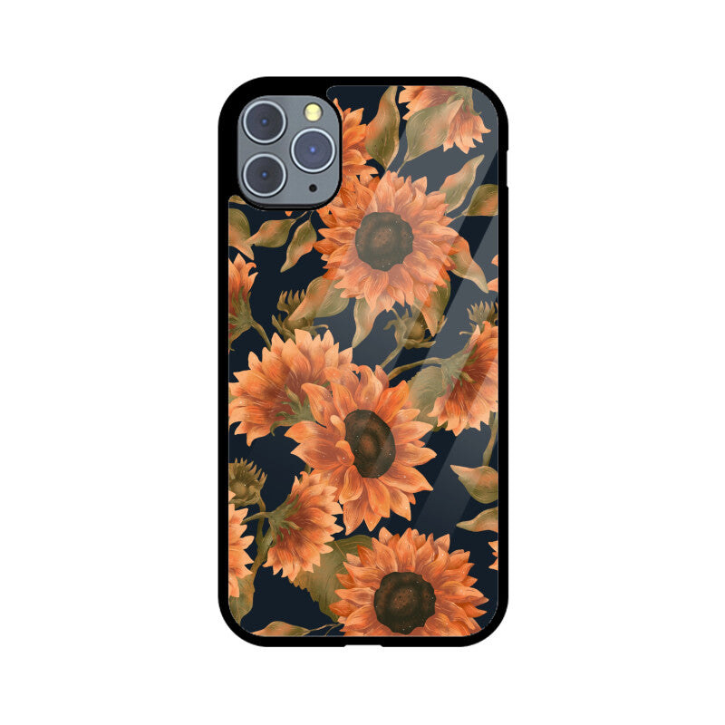 Orange Sunflowers Pattern Phone Case