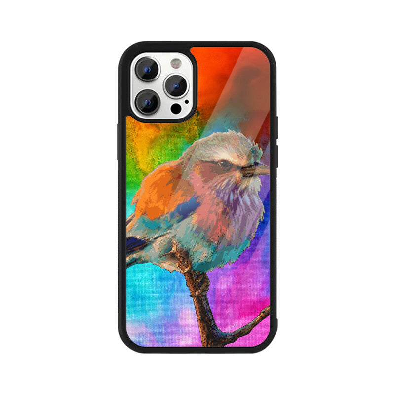 Orange Colorful Bird Phone Case