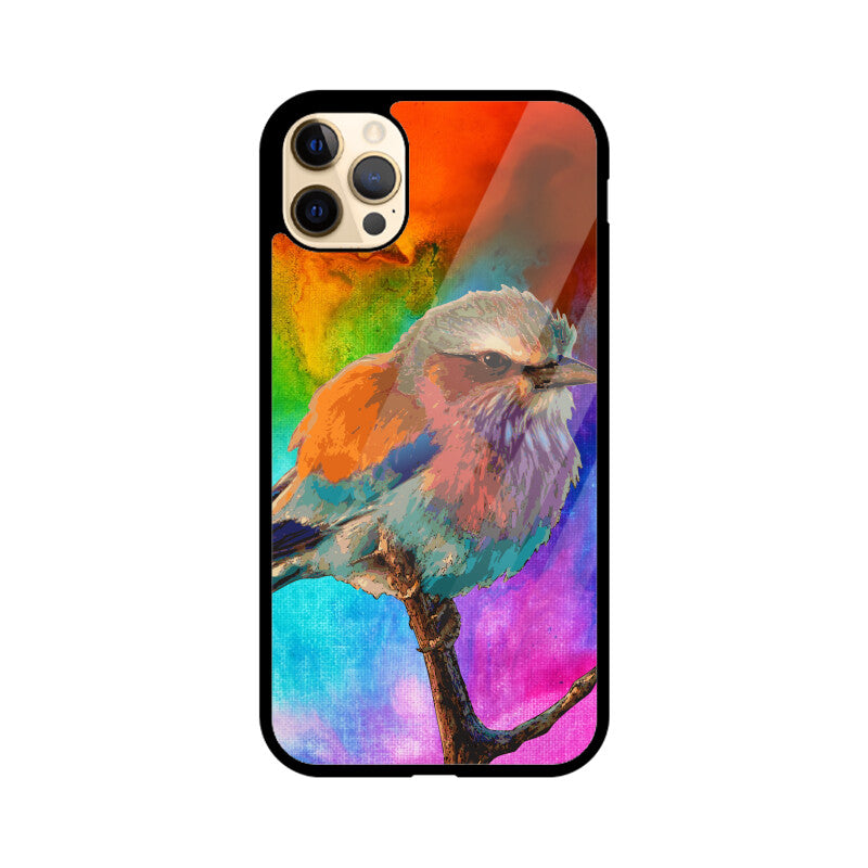 Orange Colorful Bird Phone Case