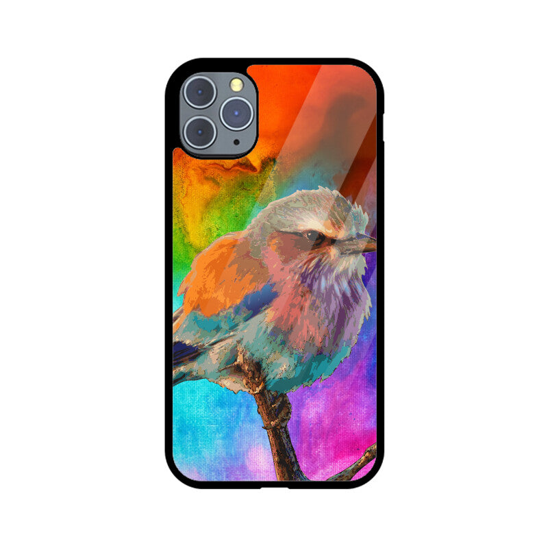 Orange Colorful Bird Phone Case