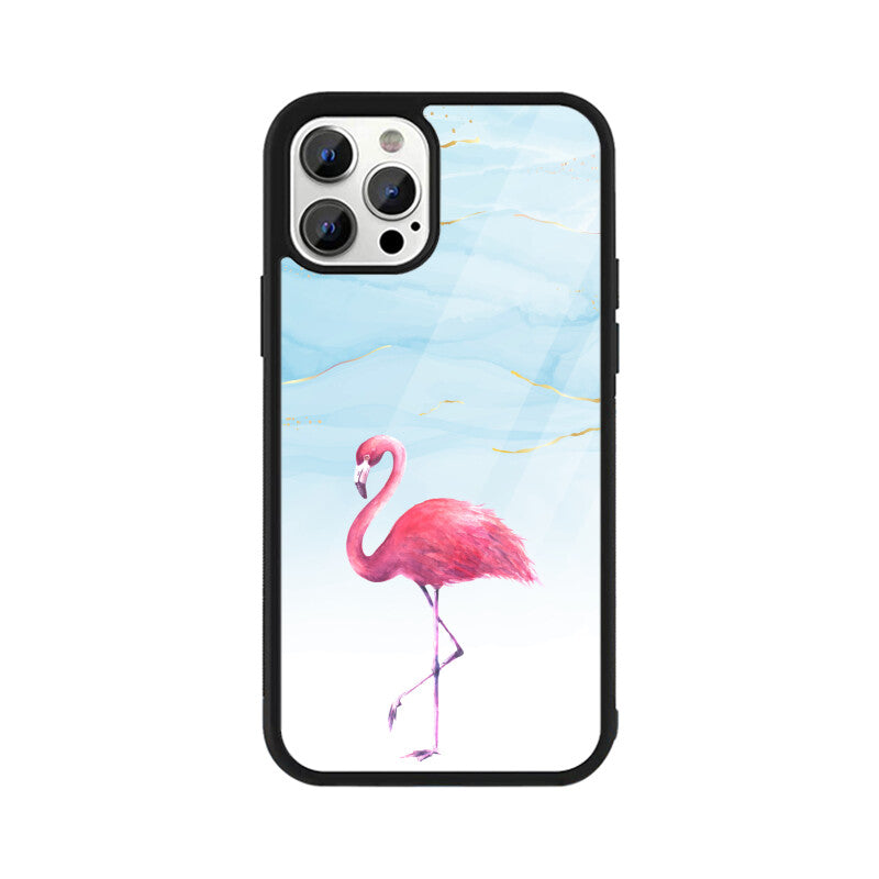 Pink Blue Colorful Flamingo Phone Case