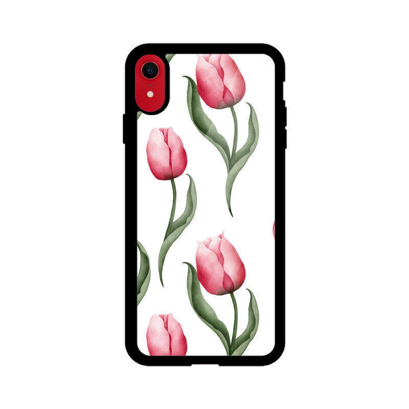 White and red Tulip Phone Case