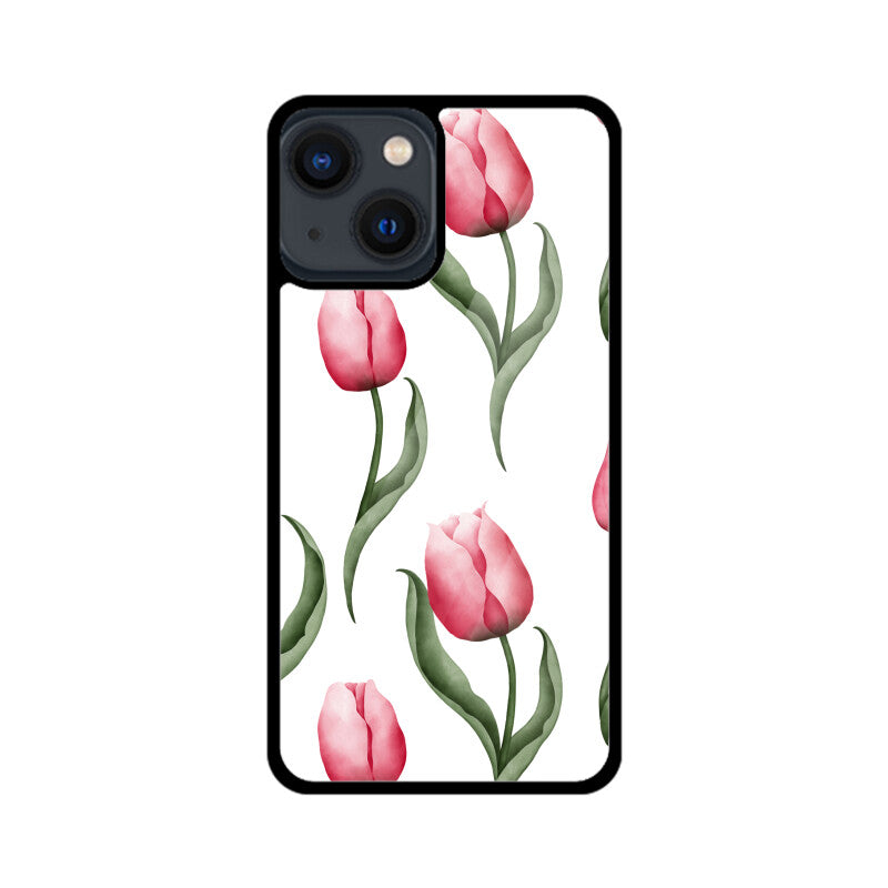 White and red Tulip Phone Case