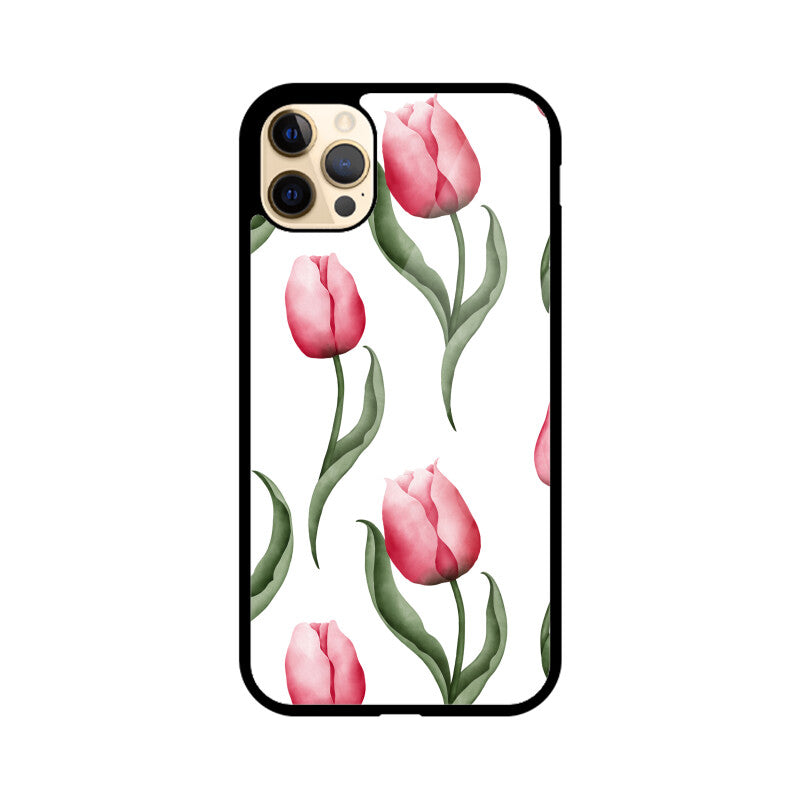 White and red Tulip Phone Case
