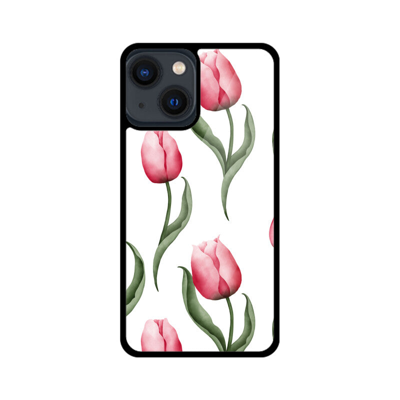 White and red Tulip Phone Case