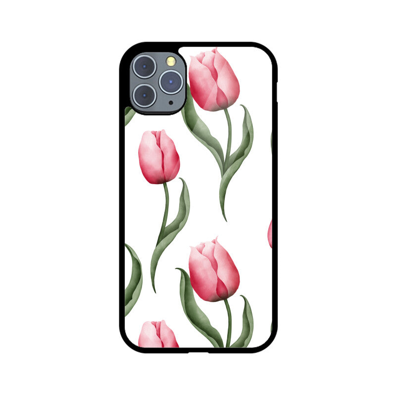 White and red Tulip Phone Case