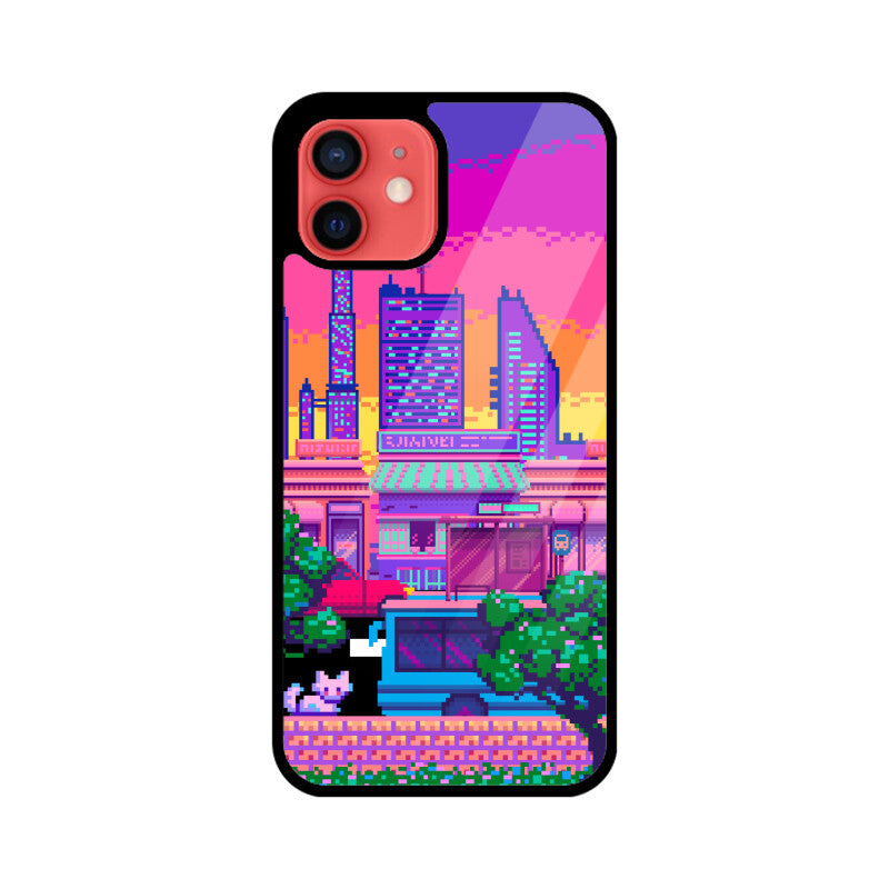 Pixelart City Phone Case