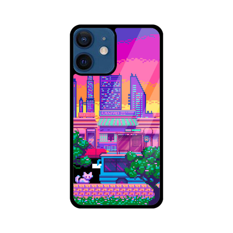 Pixelart City Phone Case