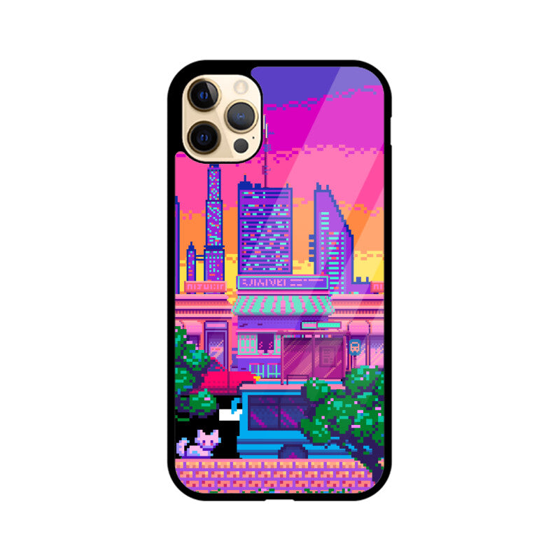 Pixelart City Phone Case