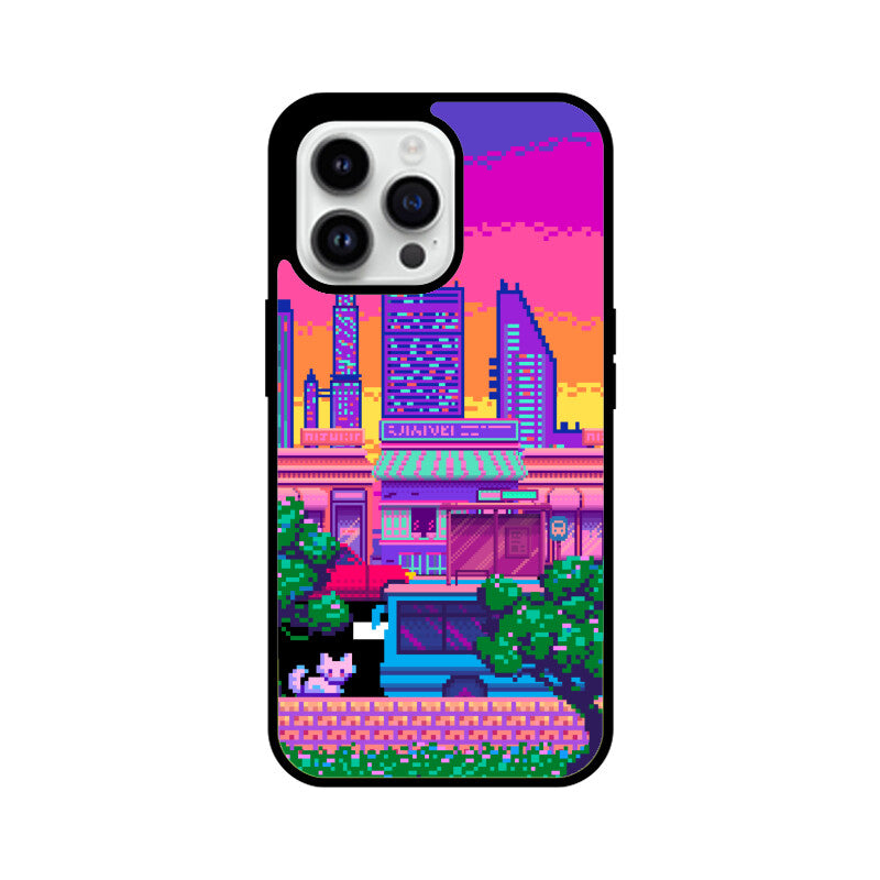 Pixelart City Phone Case