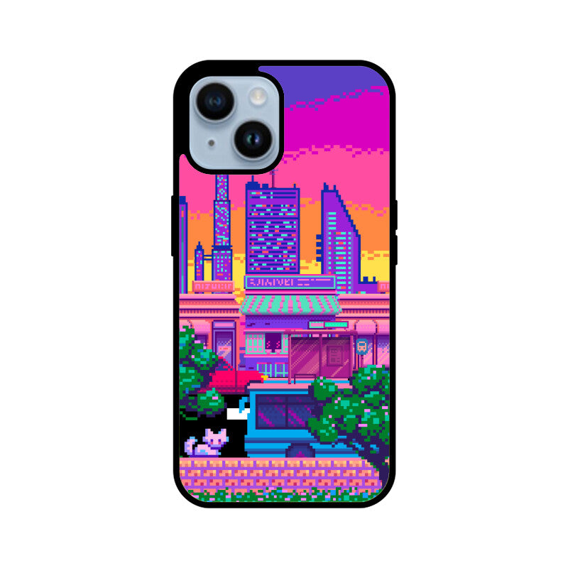 Pixelart City Phone Case