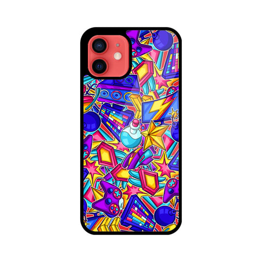 Colorful Gaming Equipment Neon Phone Case