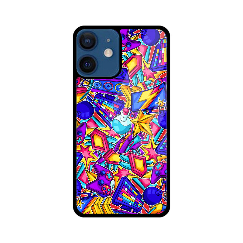 Colorful Gaming Equipment Neon Phone Case