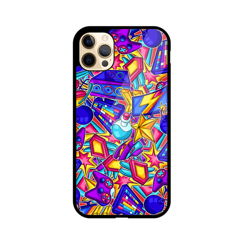 Colorful Gaming Equipment Neon Phone Case