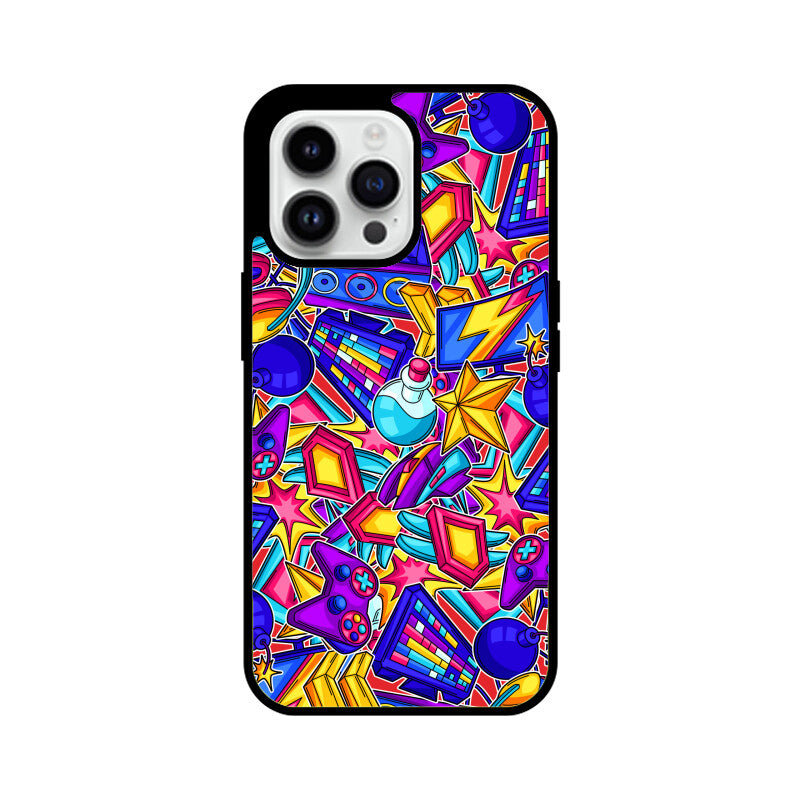 Colorful Gaming Equipment Neon Phone Case