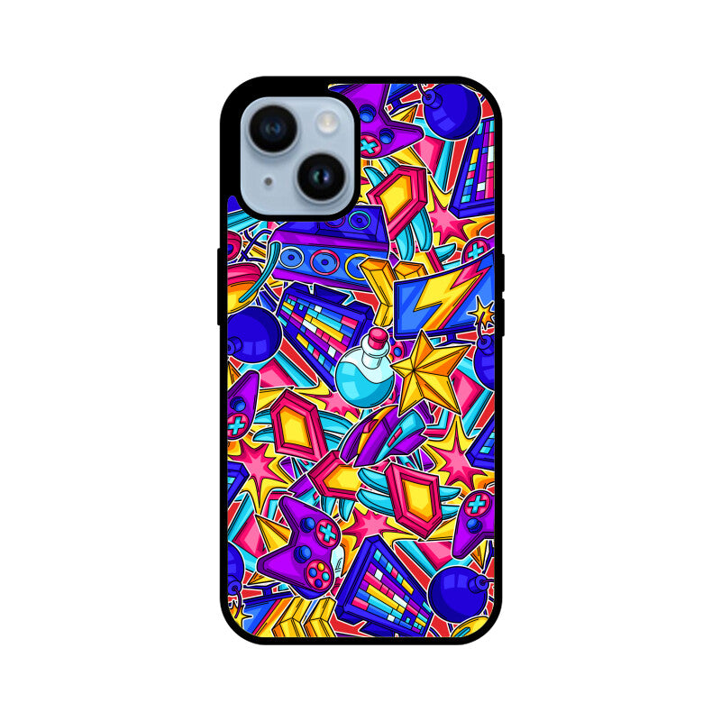 Colorful Gaming Equipment Neon Phone Case