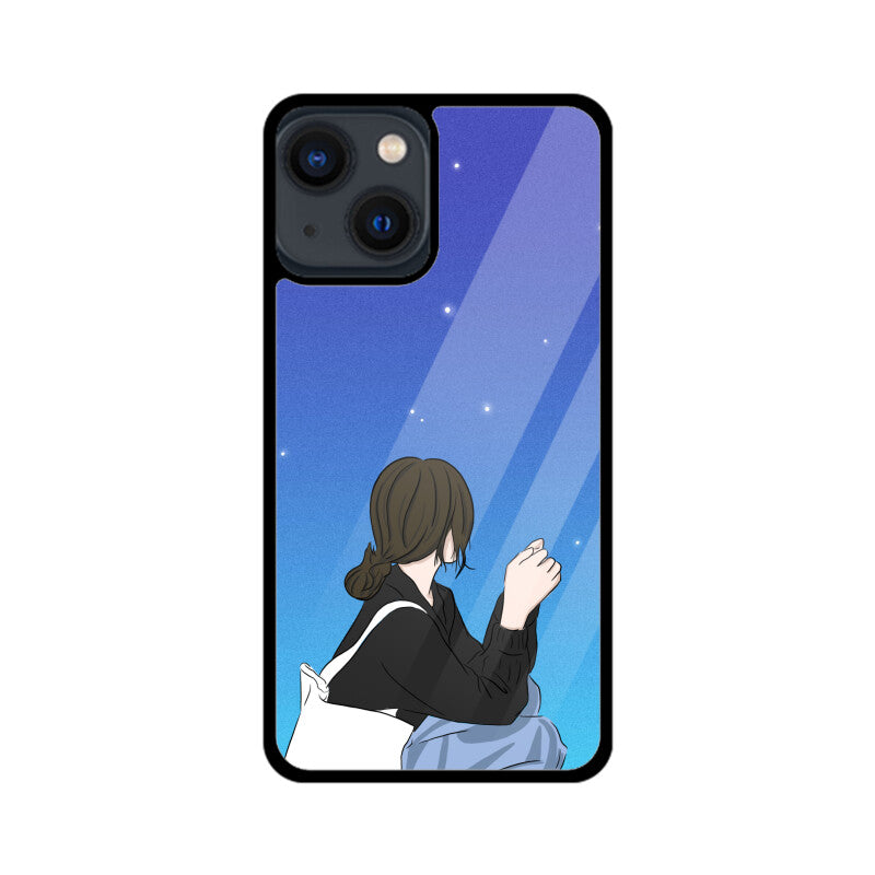 Night Sky Anime Girl Phone Case