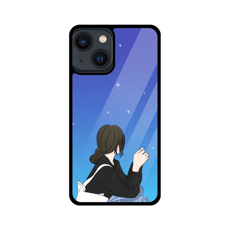 Night Sky Anime Girl Phone Case