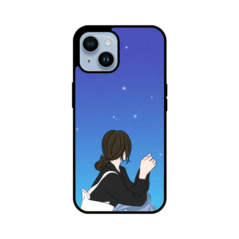 Night Sky Anime Girl Phone Case