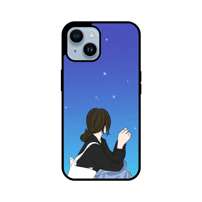 Night Sky Anime Girl Phone Case