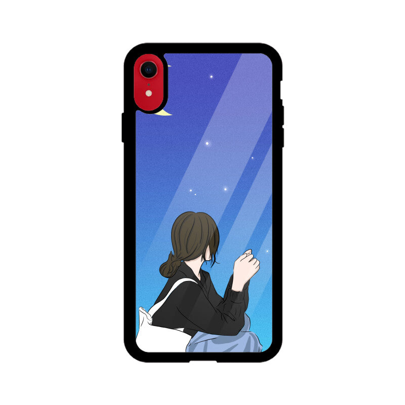 Night Sky Anime Girl Phone Case