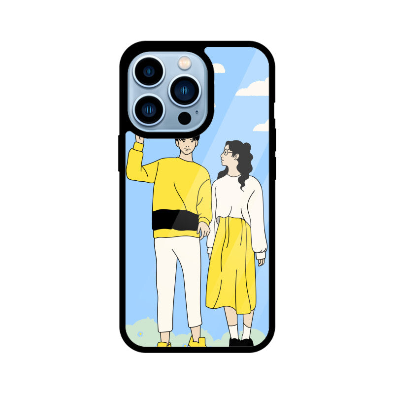 Illustrated Couple Love Phone Case