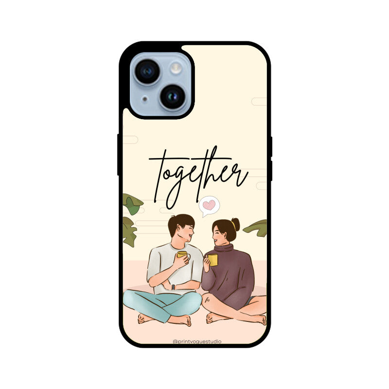 Ivory And Soft Pink Aesthetic Cute Couple Phone Case