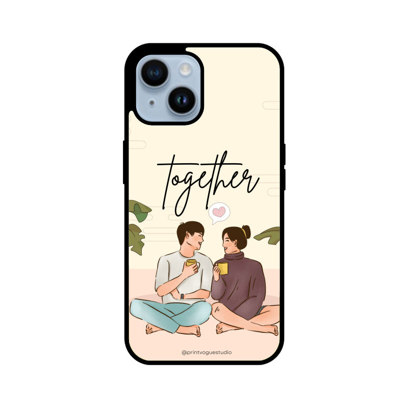 Ivory And Soft Pink Aesthetic Cute Couple Phone Case