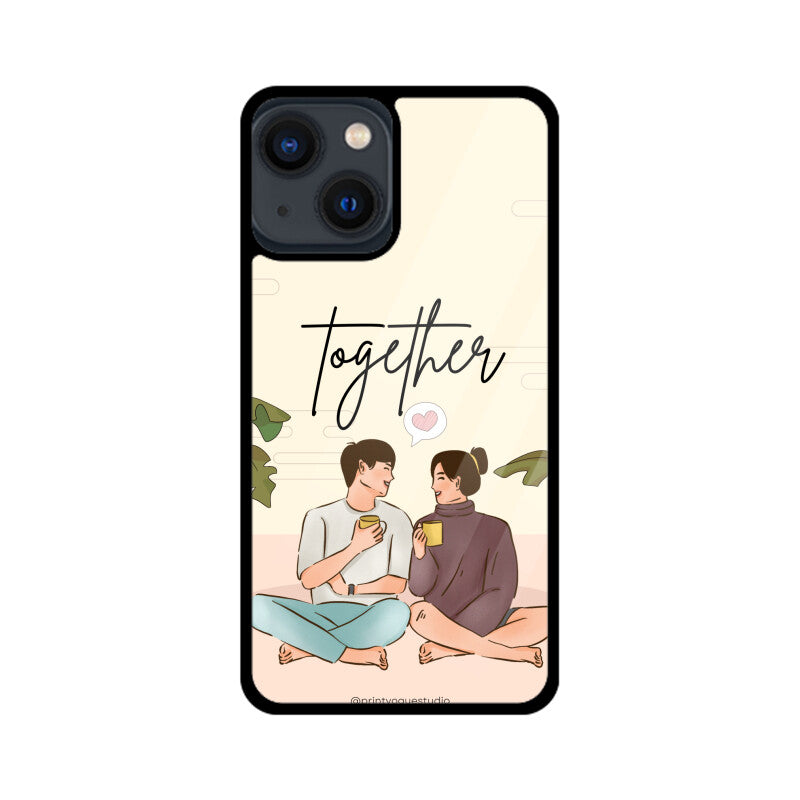 Ivory And Soft Pink Aesthetic Cute Couple Phone Case