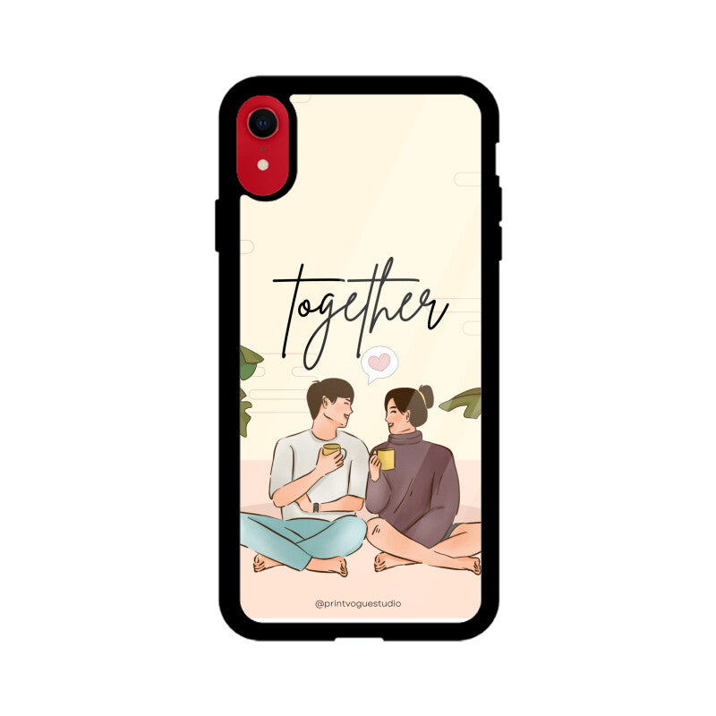 Ivory And Soft Pink Aesthetic Cute Couple Phone Case