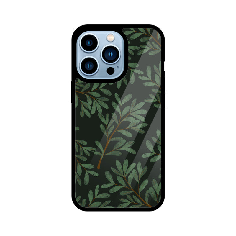 Dark Green Leaves Phone Case