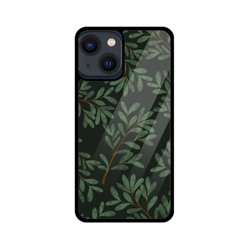 Dark Green Leaves Phone Case