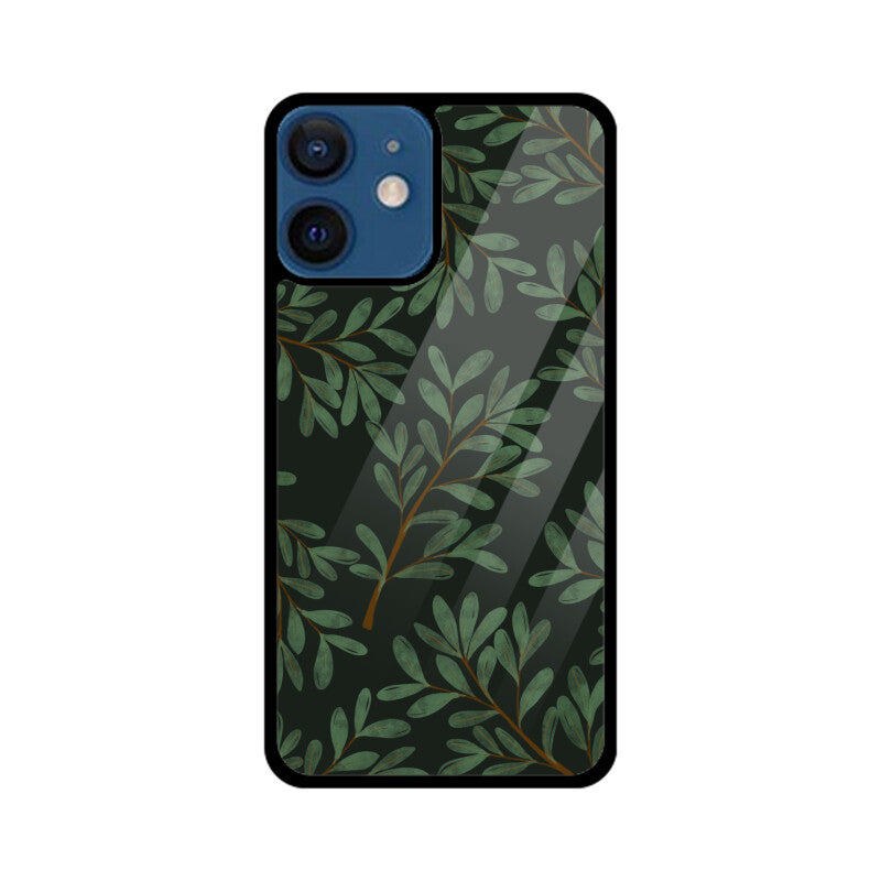 Dark Green Leaves Phone Case