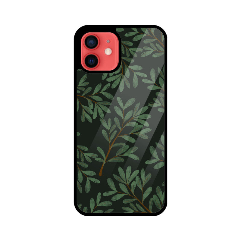 Dark Green Leaves Phone Case