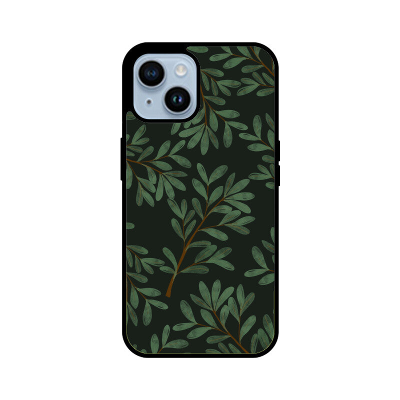 Dark Green Leaves Phone Case