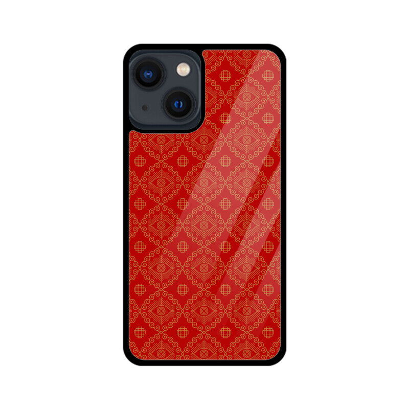 Red And Golden Asian Chinese Traditional Pattern Phone Case