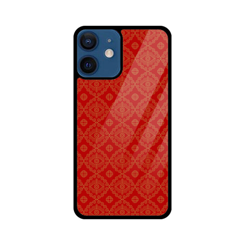 Red And Golden Asian Chinese Traditional Pattern Phone Case