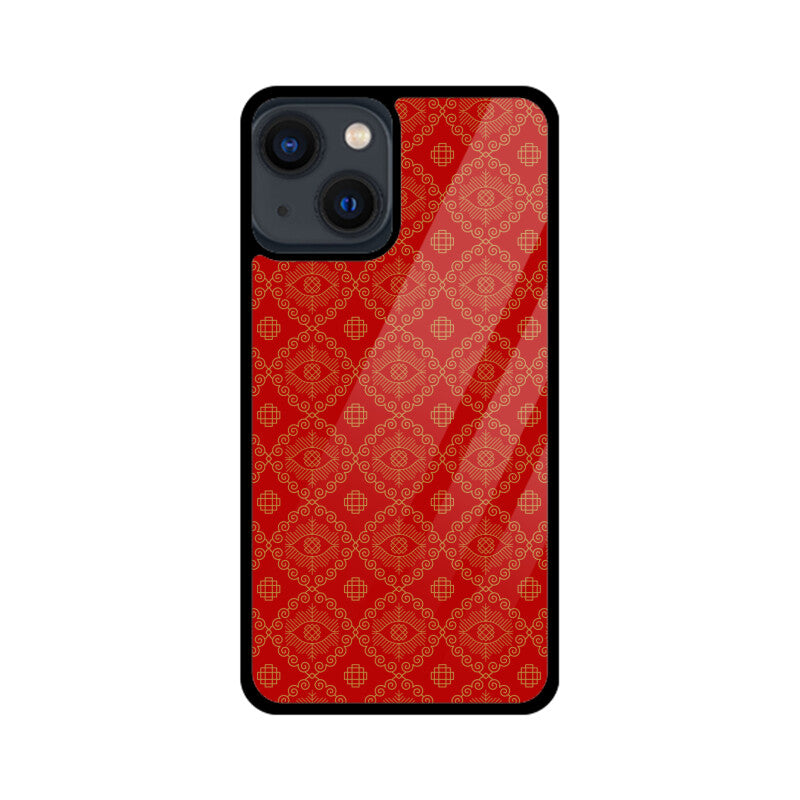 Red And Golden Asian Chinese Traditional Pattern Phone Case