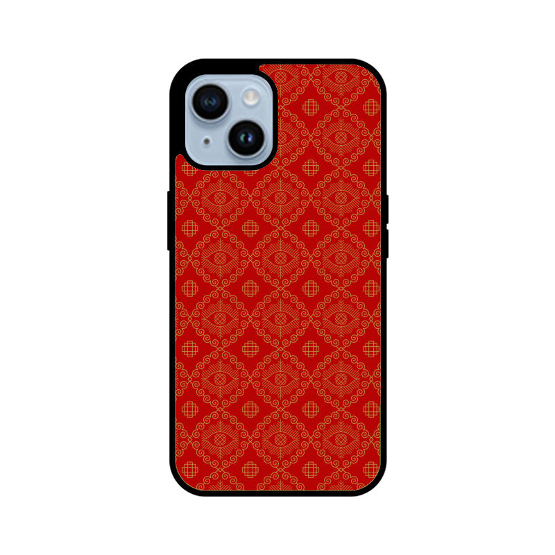 Red And Golden Asian Chinese Traditional Pattern Phone Case