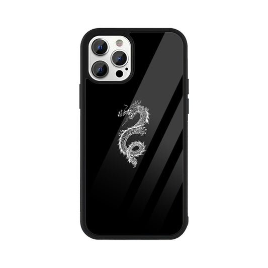 Dragon black white phone Case