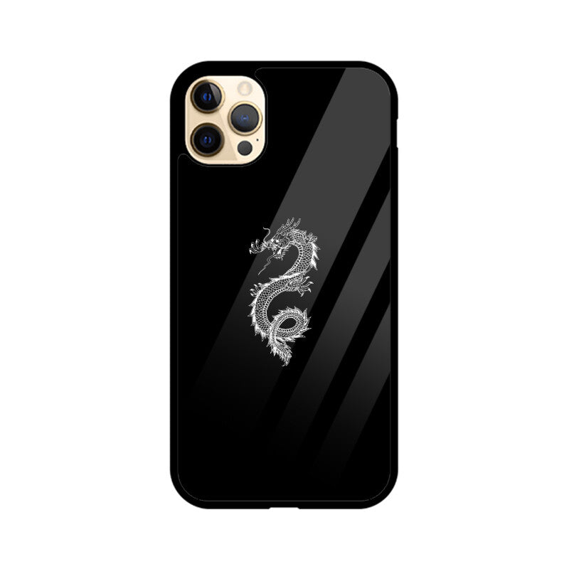 Dragon black white phone Case