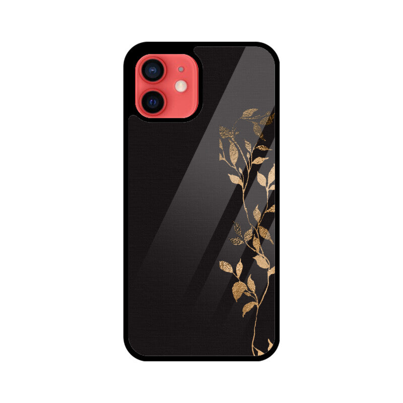 Black Copper Botanical Minimalist Phone Case