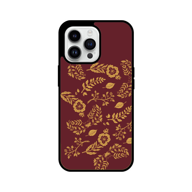 Red Elegant Gold Foil Phone Case