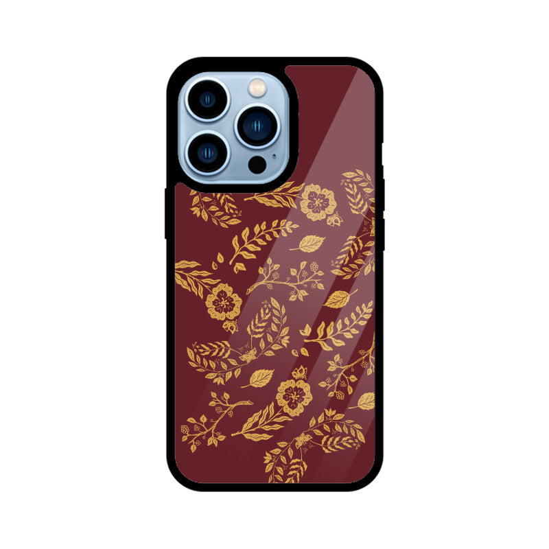 Red Elegant Gold Foil Phone Case