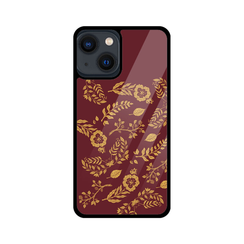 Red Elegant Gold Foil Phone Case