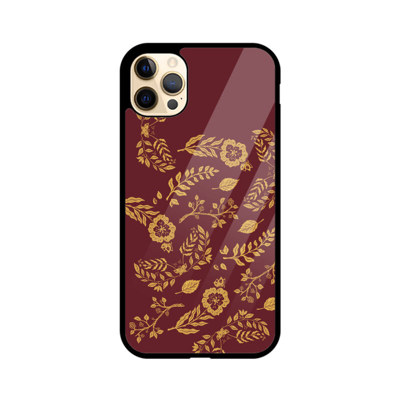 Red Elegant Gold Foil Phone Case